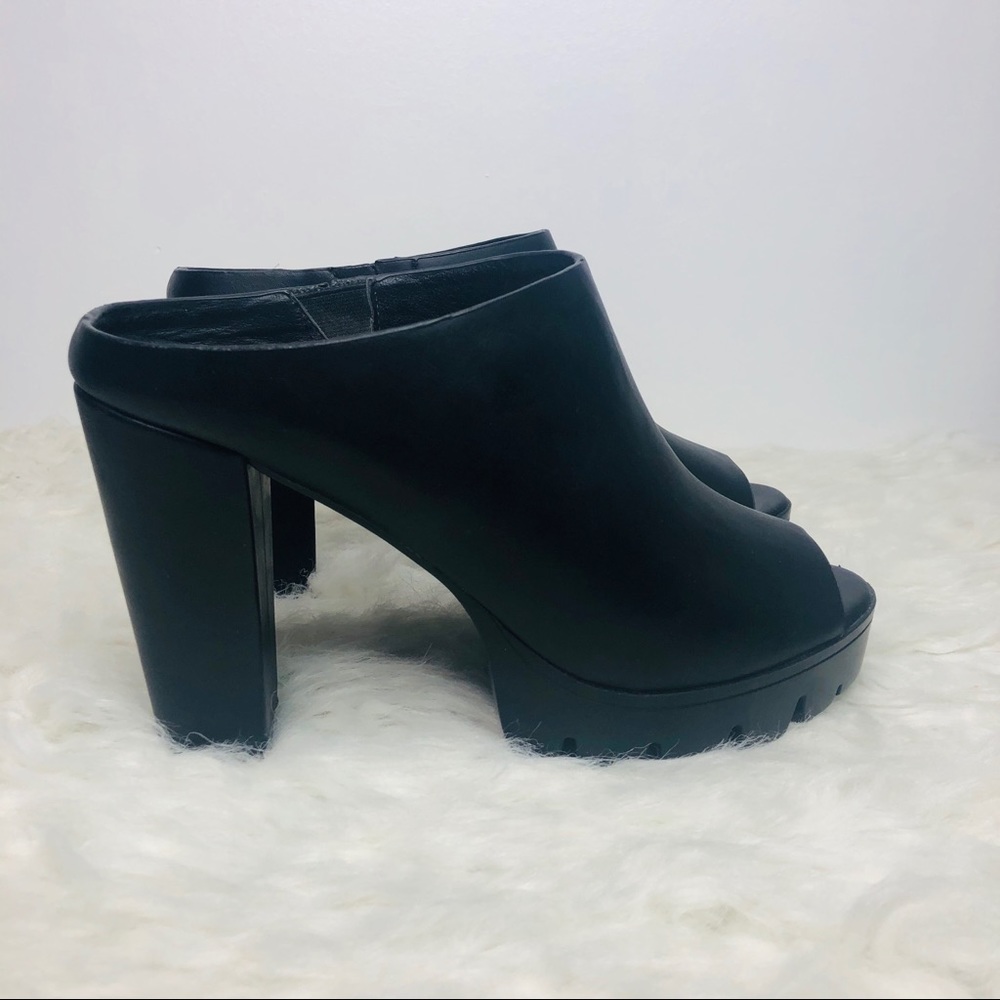 Nine west sandals mules black